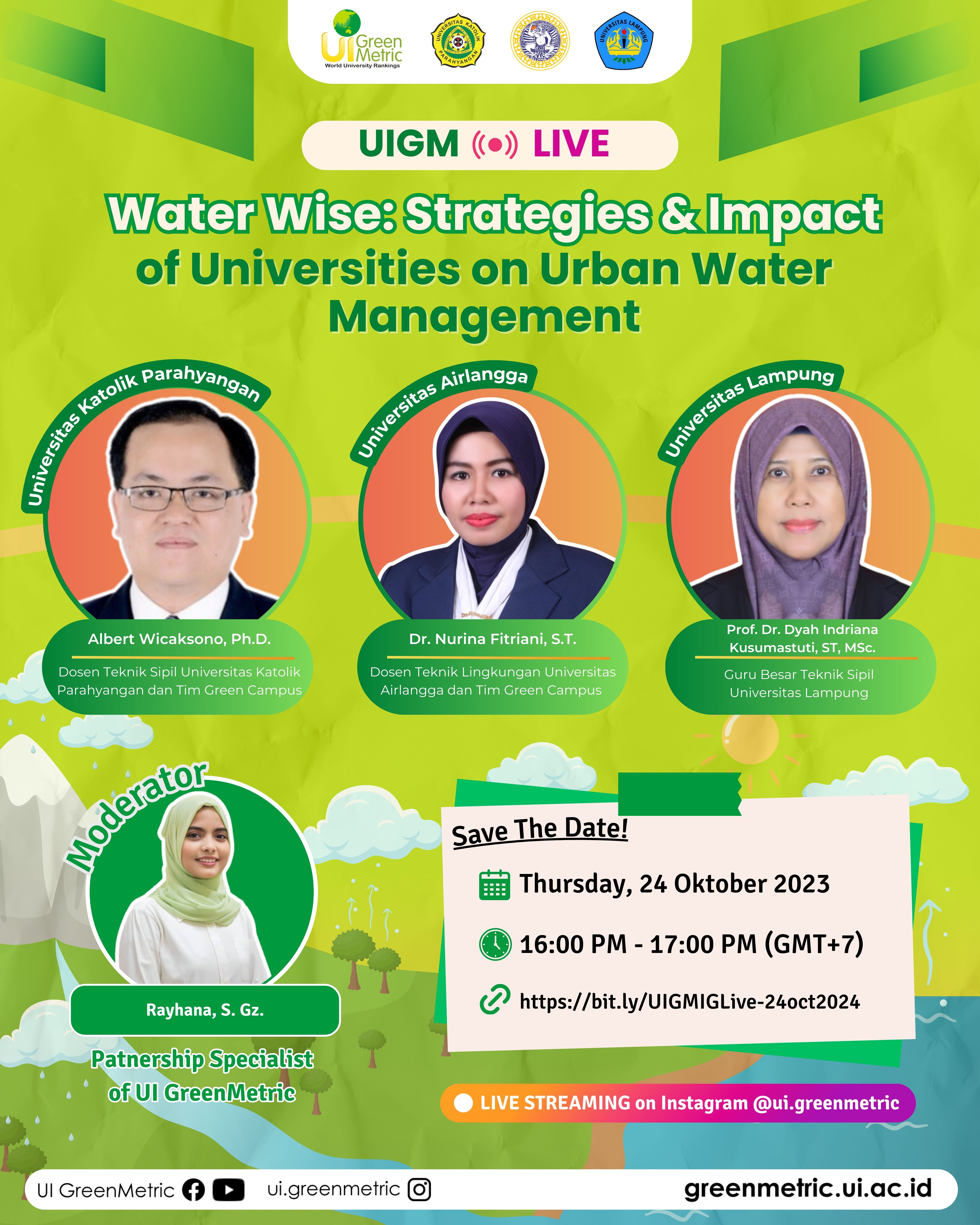 "Highlights from the IG Live Discussion: 'Water Wise' - University Initiatives for Sustainable Urban Water Management"