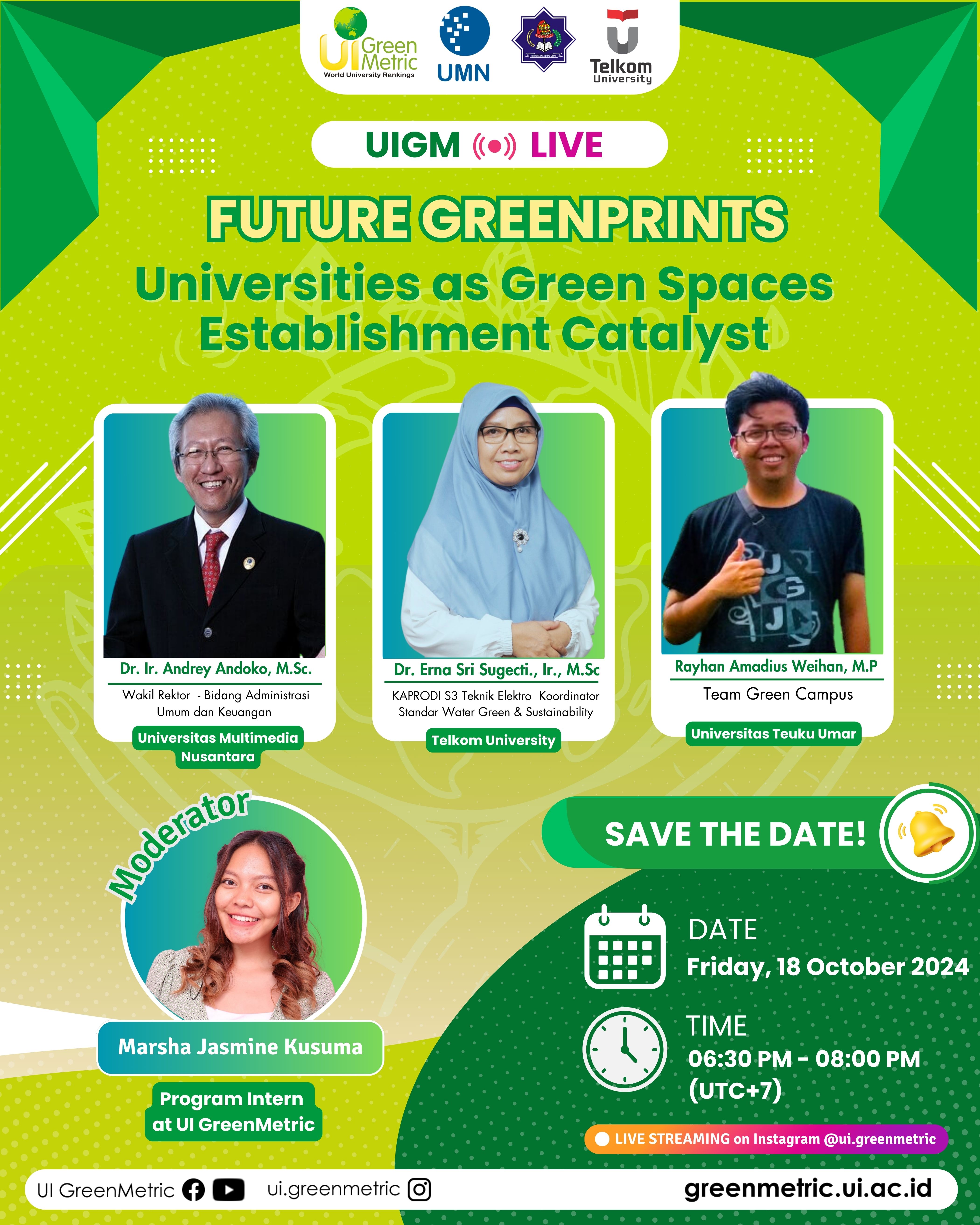 IG Live Discussion: Universities as Catalysts for Green Spaces, Inspiring Student Action on Sustainability