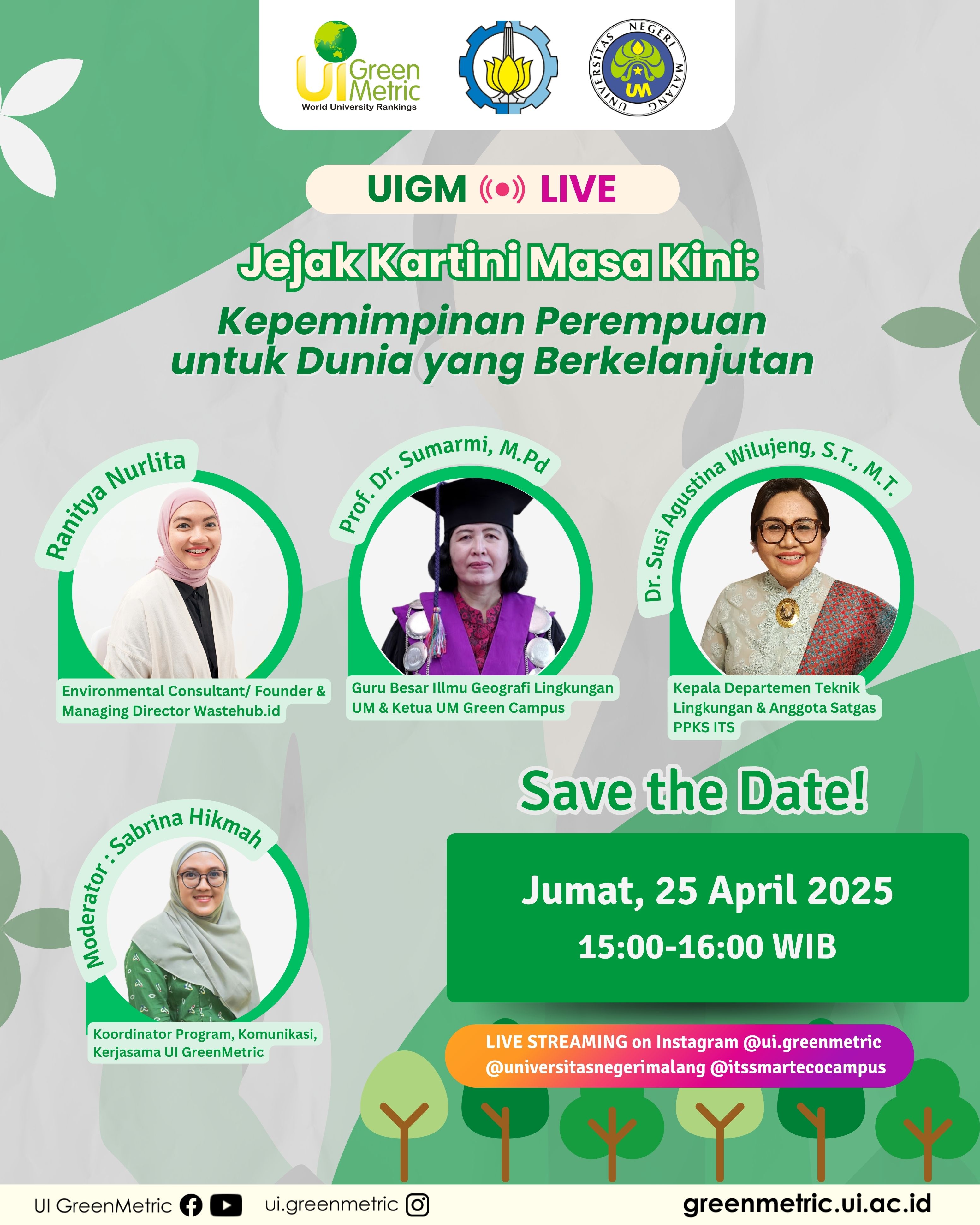 Strengthening Kartini's Vision: A Sharing Session with Today’s Kartinis in Building a Sustainable Future