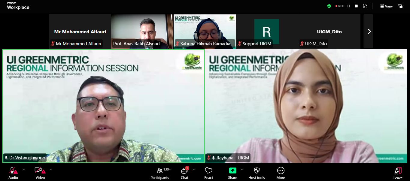 UI GreenMetric Meets with the Association of Arab Universities to Push for Sustainable Practices in Campuses