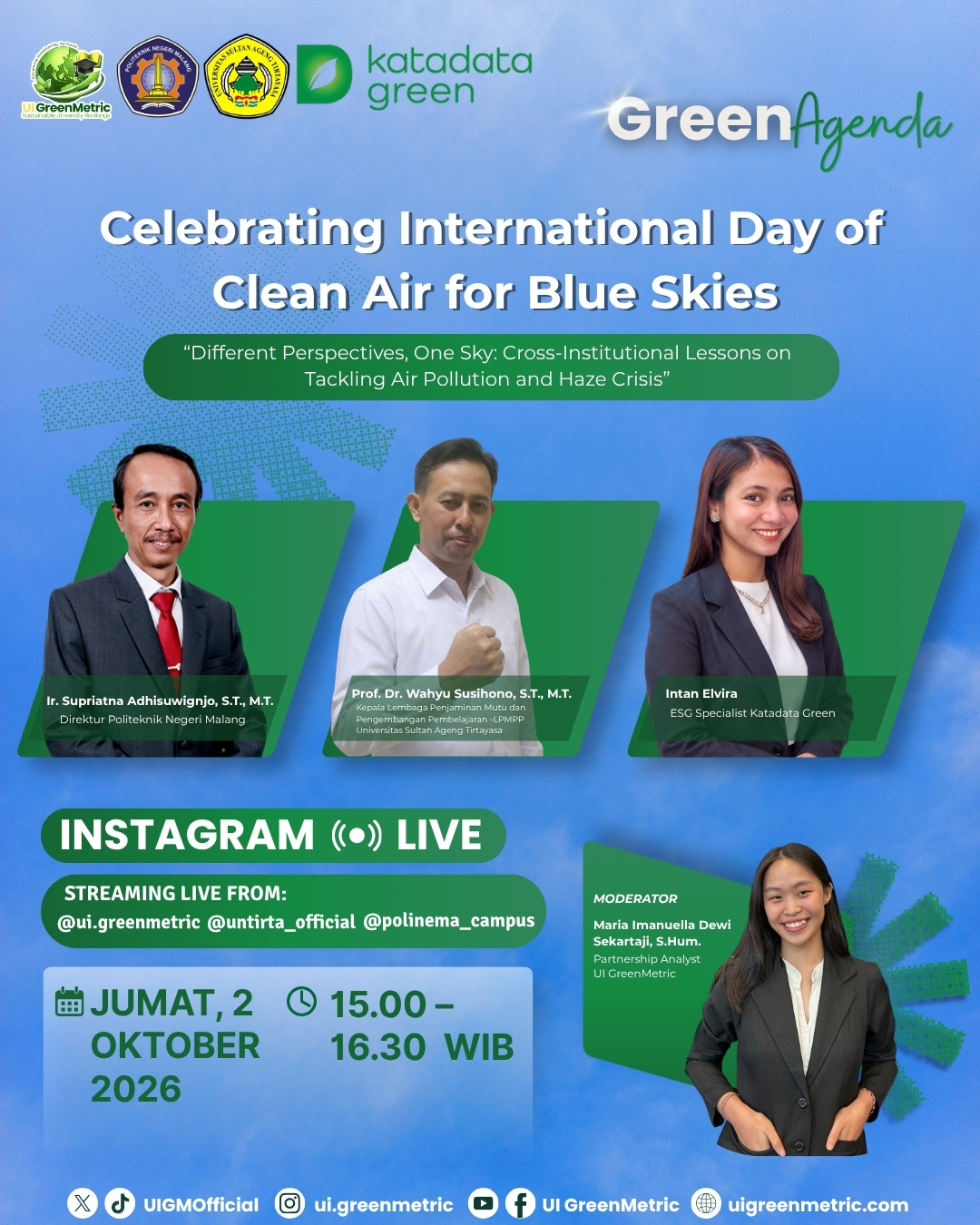 Different Perspectives, One Sky: UI GreenMetric Brings Universities and Media Together to Discuss Clean Air